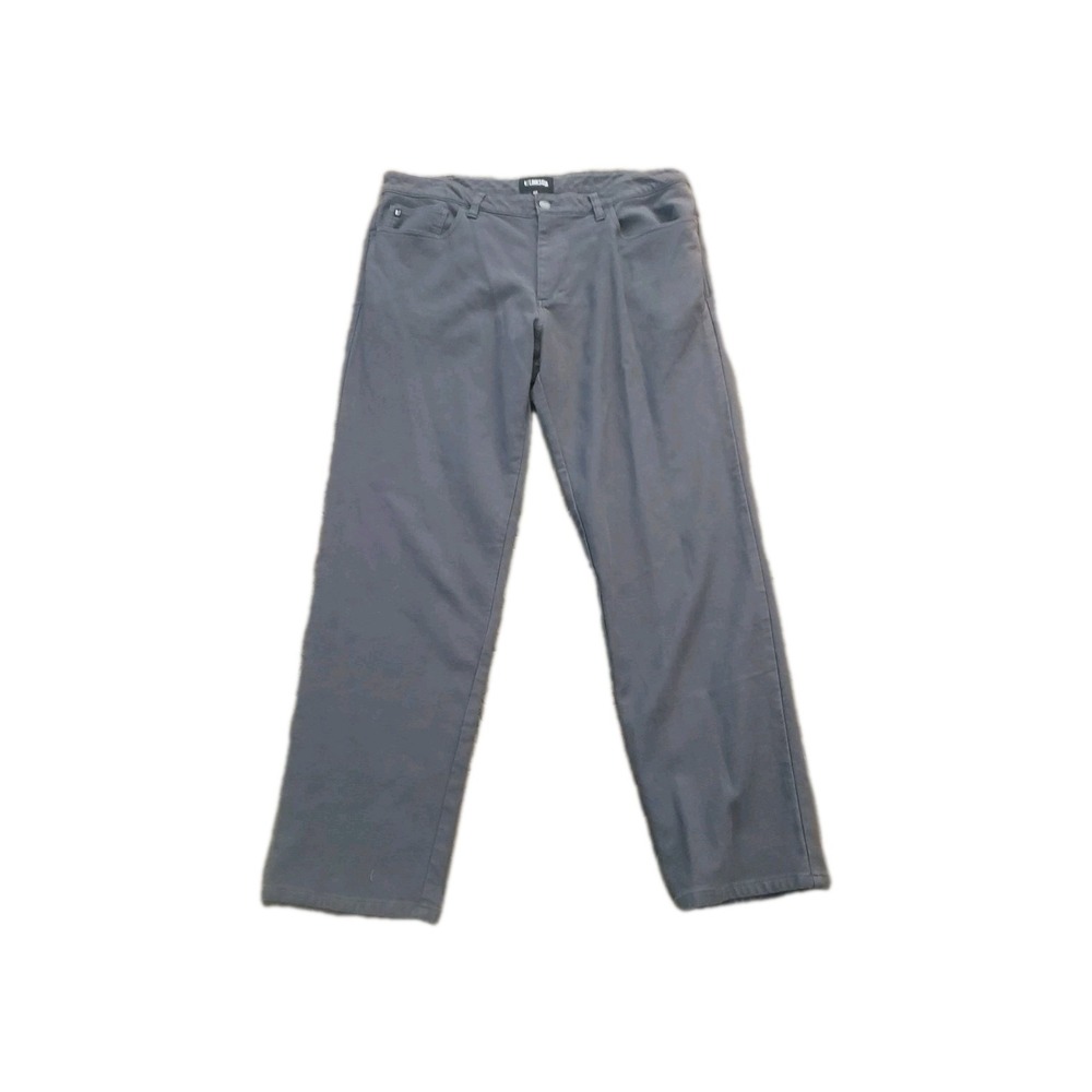 Linksoul Boardwalker Pants Mens 38R Grey Heather Stretch Golf Casual 5Pocket EUC